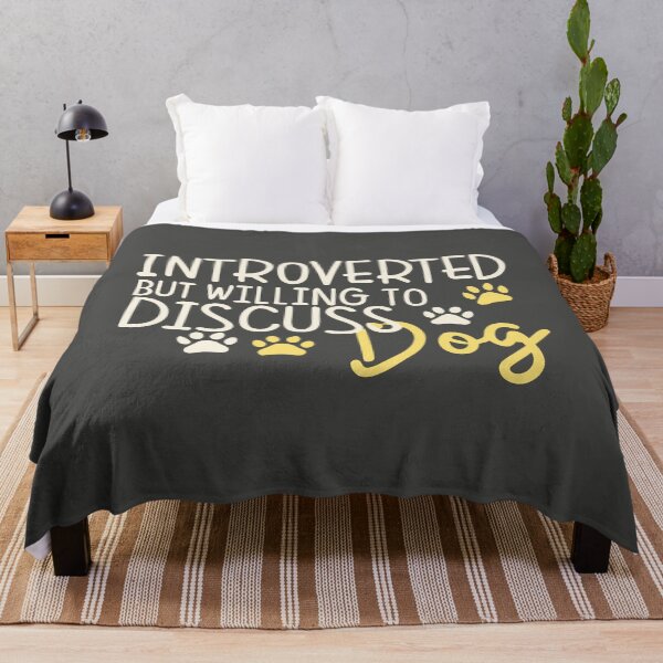 Item preview, Introverted but willing to discuss DOG designed and sold by JadesignFang.