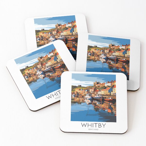 Item preview, A Pop Art Travel Print of Whitby - England  designed and sold by StudioRedKoala.