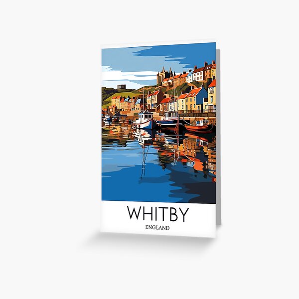 Item preview, A Pop Art Travel Print of Whitby - England  designed and sold by StudioRedKoala.
