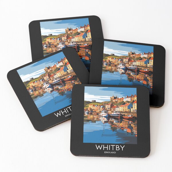 Item preview, A Pop Art Travel Print of Whitby - England  designed and sold by StudioRedKoala.