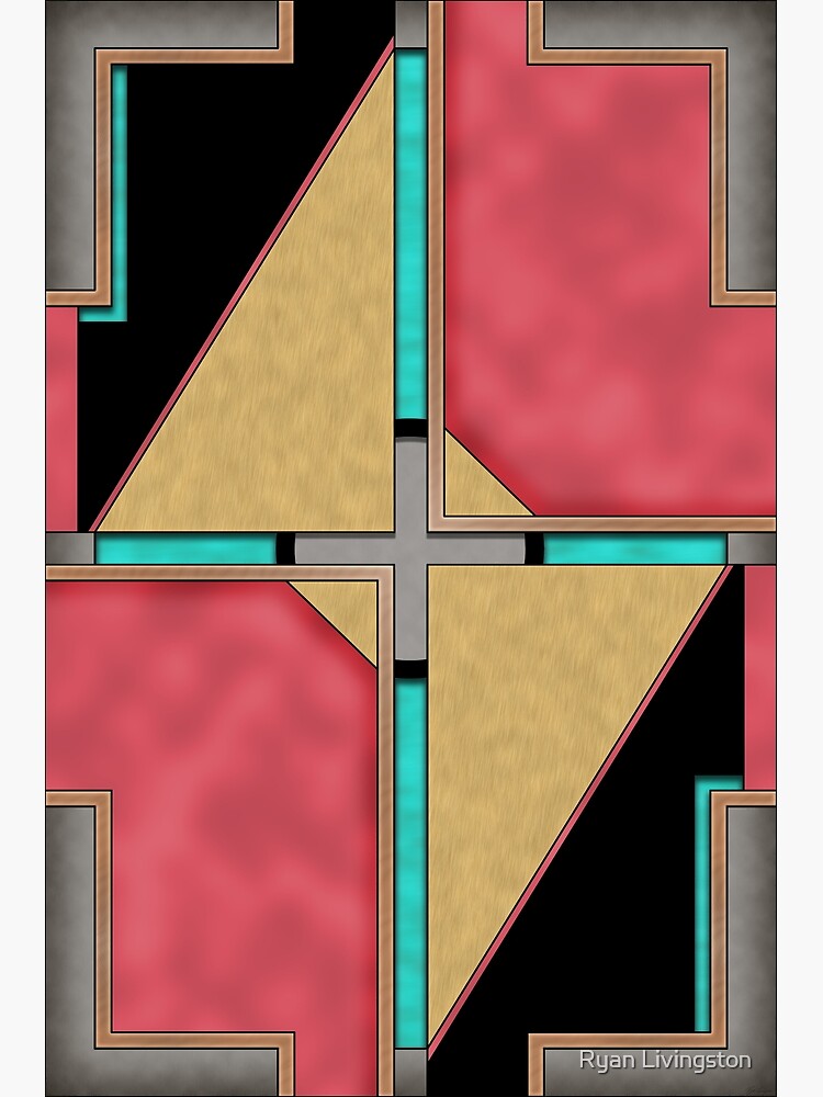 Quad - Geometric Abstract Design by RMLstudios