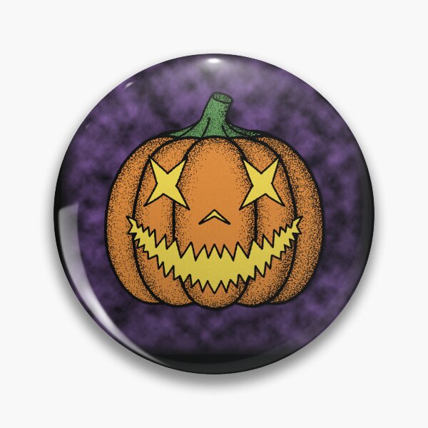 Artikelvorschau, Halloween-Kürbis, gruselig, Vintage illustriert entworfen und verkauft von Cayden Colias.