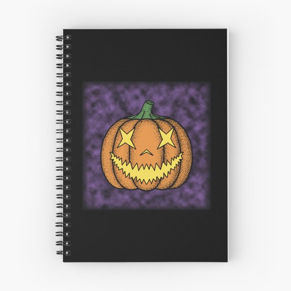 Artikelvorschau, Halloween-Kürbis, gruselig, Vintage illustriert entworfen und verkauft von Cayden Colias.