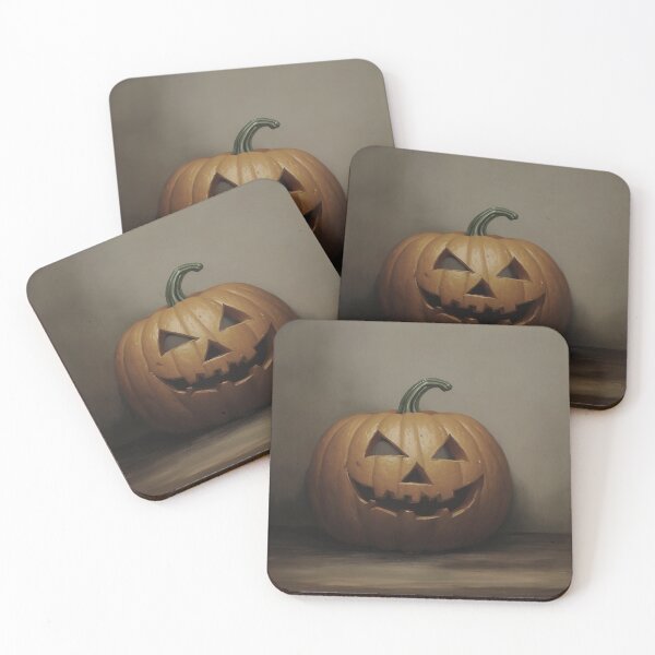 Item preview, halloween pumpkin on a table designed and sold by Art4PrintGifts.