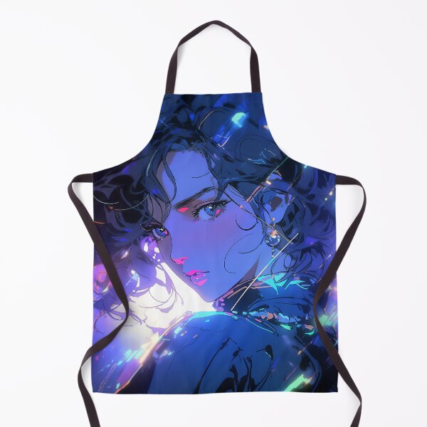 Item preview, Beautiful Glowing Neon Purple Anime Girl designed and sold by bubblegoth.