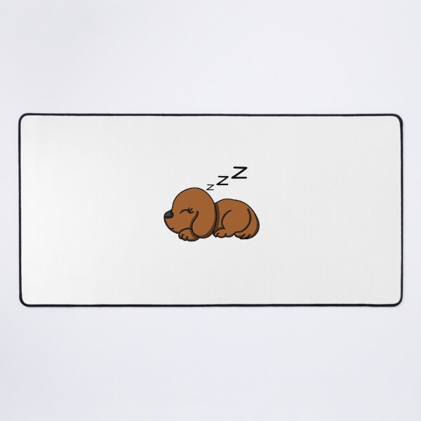 Item preview, cute sleeping dog (ginger) designed and sold by ChesssesShop.