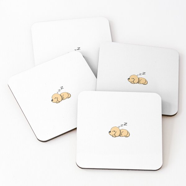 Item preview, cute sleeping dog (light brown) designed and sold by ChesssesShop.