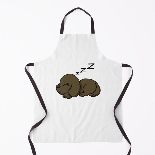 Item preview, cute sleeping dog (brown) designed and sold by ChesssesShop.