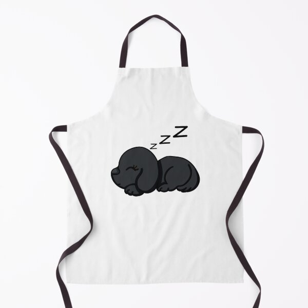 Item preview, cute sleeping dog (black) designed and sold by ChesssesShop.