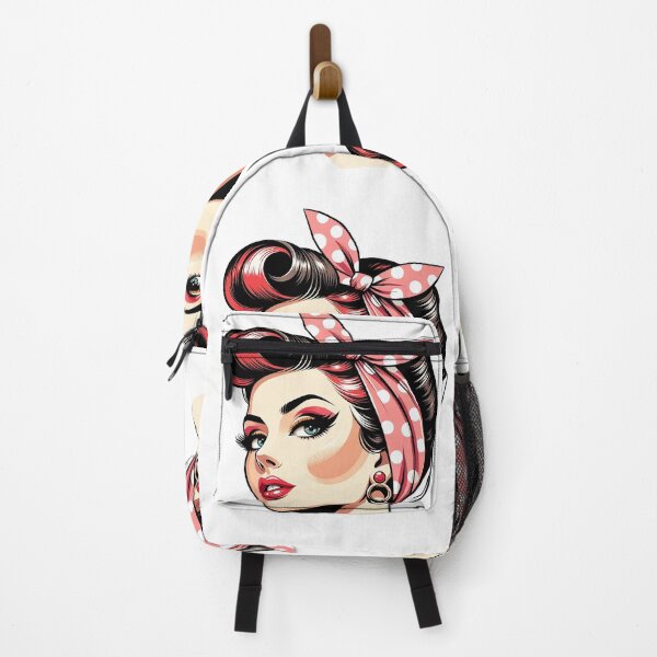 Item preview, Rockabilly girl tattoo vintage retro 1950 rock riveter designed and sold by Martymcflay.