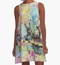 Tea Party Celebration - Alice In Wonderland A-Line Dress