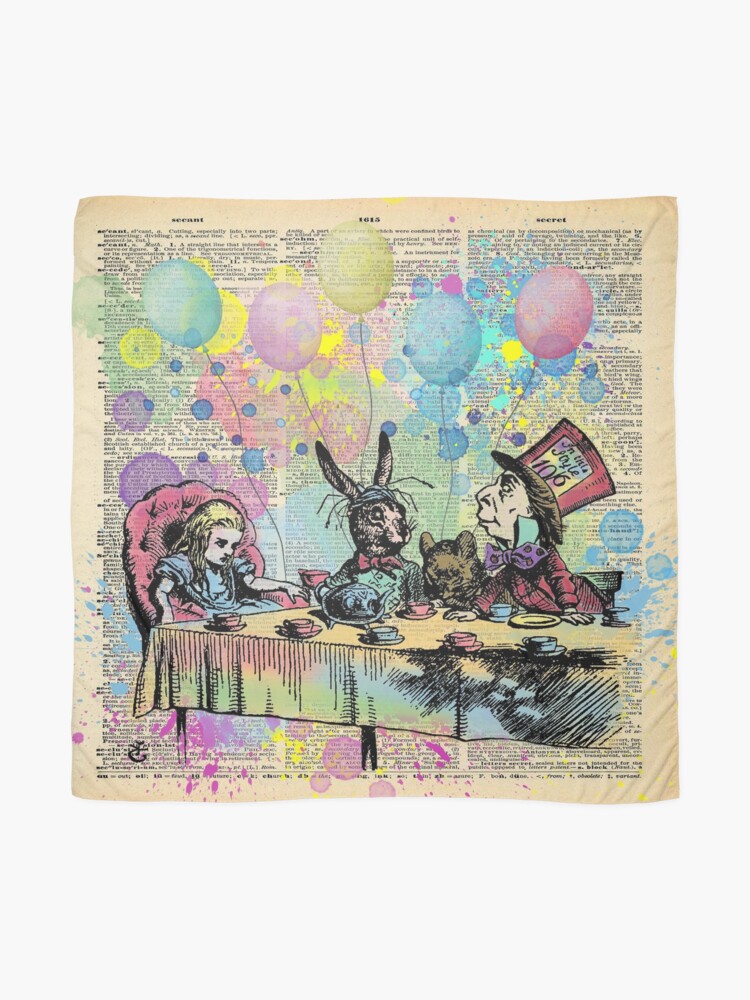 Alternate view of Tea Party Celebration - Alice In Wonderland Scarf