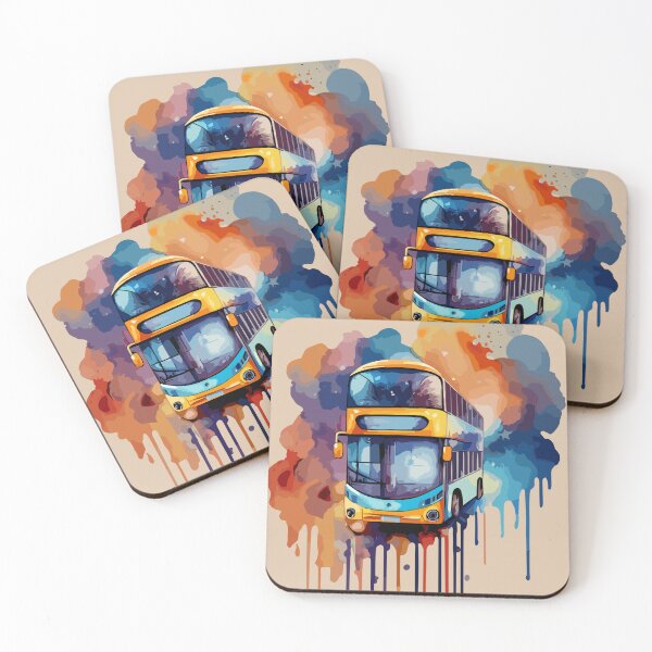 Item preview, Bus Paint DeVibrant Bus Paint Art Design Merch - Unique Handcrafted Bus-Themed Artworksign designed and sold by TrendZ Style.