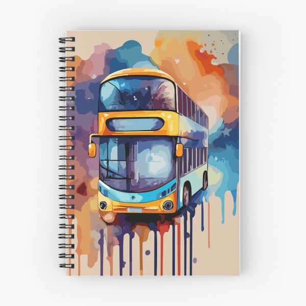 Item preview, Vibrant Bus Art - Colorful Vehicle Design designed and sold by TrendZ Style.