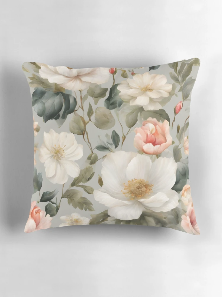 Thumbnail 3 of 4, Pillow, Wild Roses designed and sold by RBCTk.