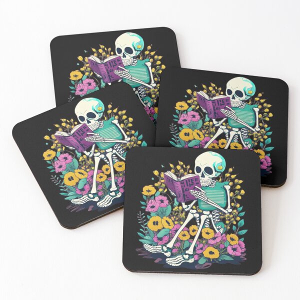 Item preview, Skeleton reading a book designed and sold by TrendyPalette.