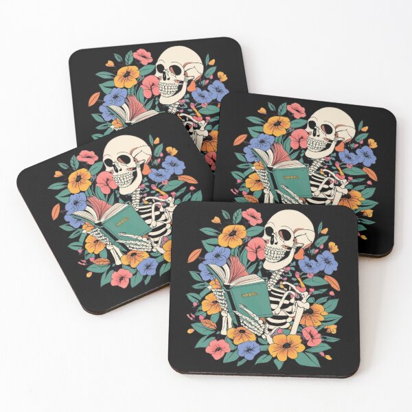 Item preview, Skeleton reading a book designed and sold by TrendyPalette.