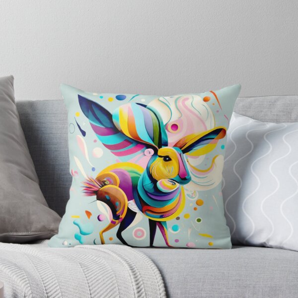 Item preview, Conejo colorido del arco iris en una pradera designed and sold by Rafal Saluszewski.