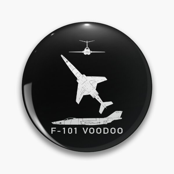 Artikelvorschau, F-101 Voodoo Supersonic Jet Fighter Plane Cutout Silhouette entworfen und verkauft von MilitaryMart.
