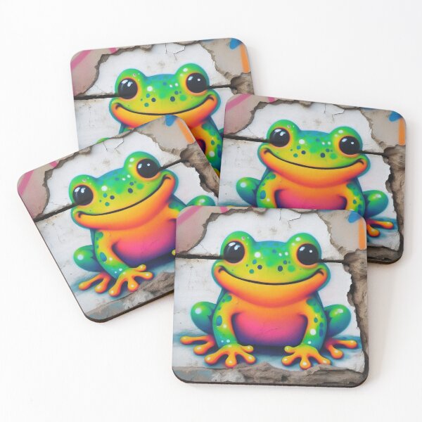 Item preview, Happy Frog Graffiti designed and sold by Pet-Z.