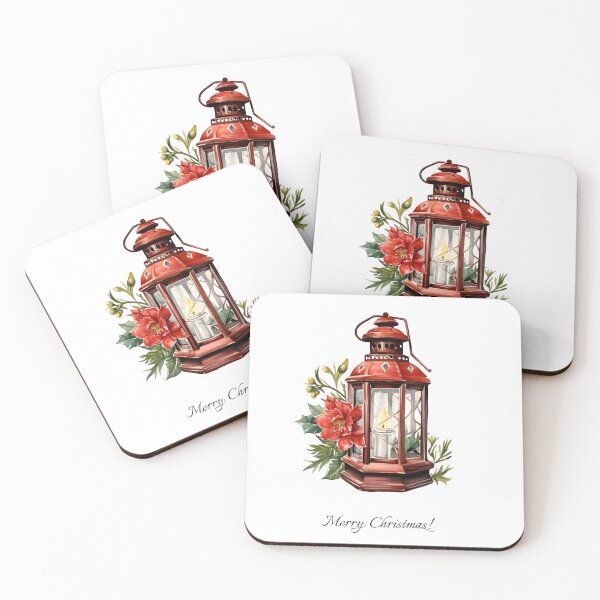 Item preview, Christmas Lantern Watercolor Art Merry Christmas Card designed and sold by adriana-holmes.