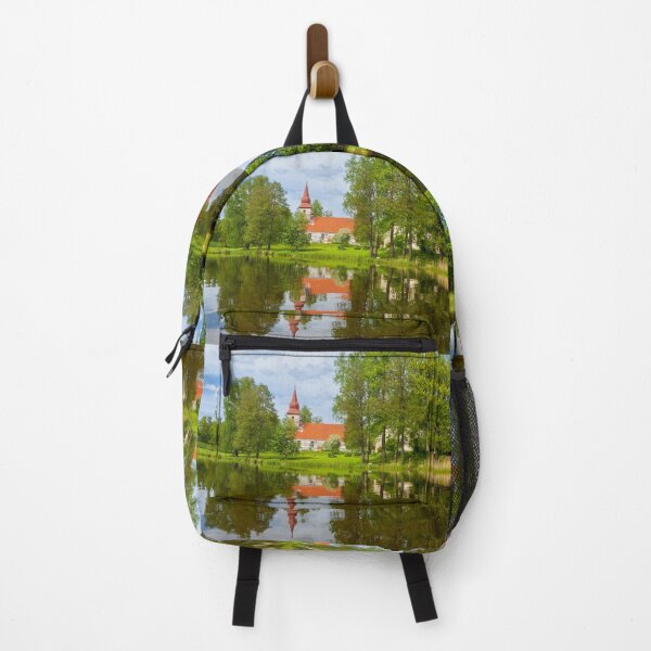 Item preview, Ancient, Quaint Church on Lakefront designed and sold by SafariByMarisa.