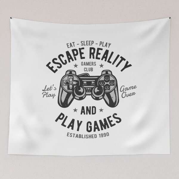 Item preview, Play Games, Escape Reality design for any style gamer designed and sold by TeesMi.
