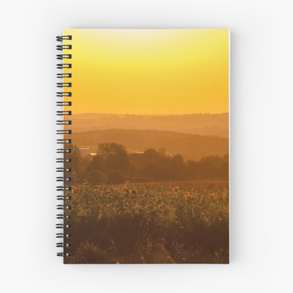 Item preview, Campo con puesta de sol y girasoles. designed and sold by gwilsonupstate.