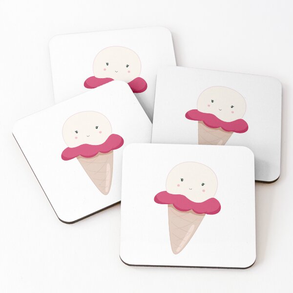 Item preview, White Chocolate Raspberry Ice Cream Cone designed and sold by sparklefrog.