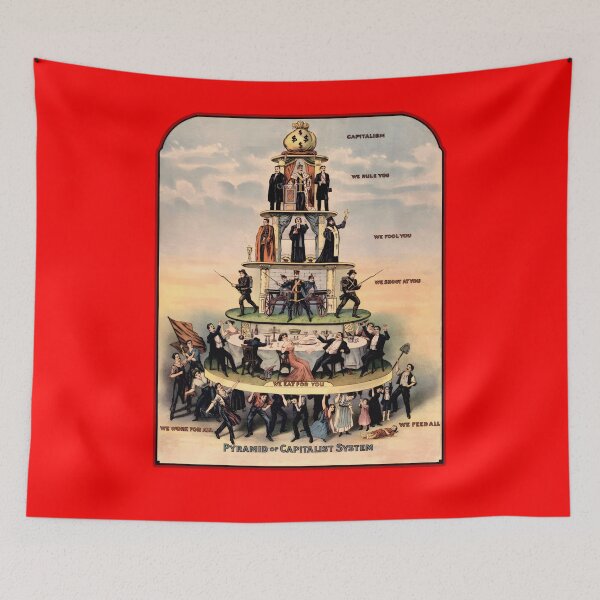 Item preview, The Pyramid of the Capitalist System - How they Crush the Working Class designed and sold by fuzzynautilus.