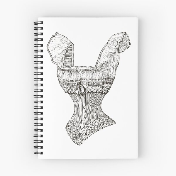 Item preview, Black Line Work Vintage Corset designed and sold by MaryRose73744.