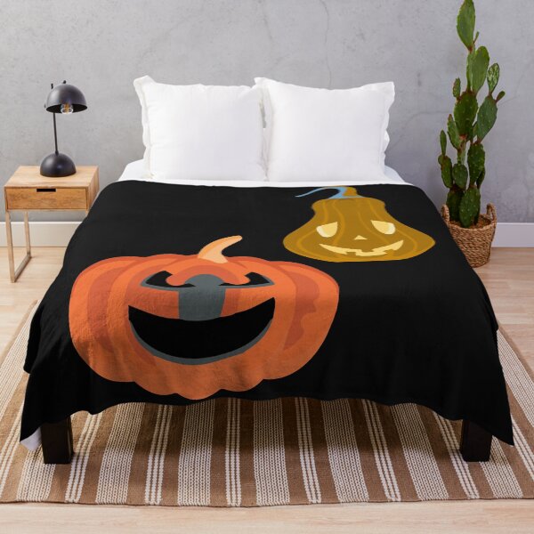 Item preview, Spooky Smiles: Halloween Pumpkin Duo Orange & Dull yellow designed and sold by ara-designs.