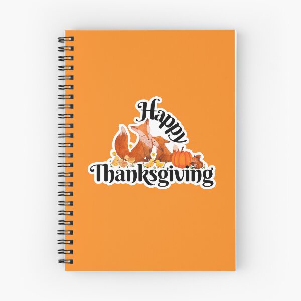 Item preview, Happy Thanksgiving | Cute Watercolor Fox, Chicken, Squirrel and Duck Gathering designed and sold by Kimochi-Shop.