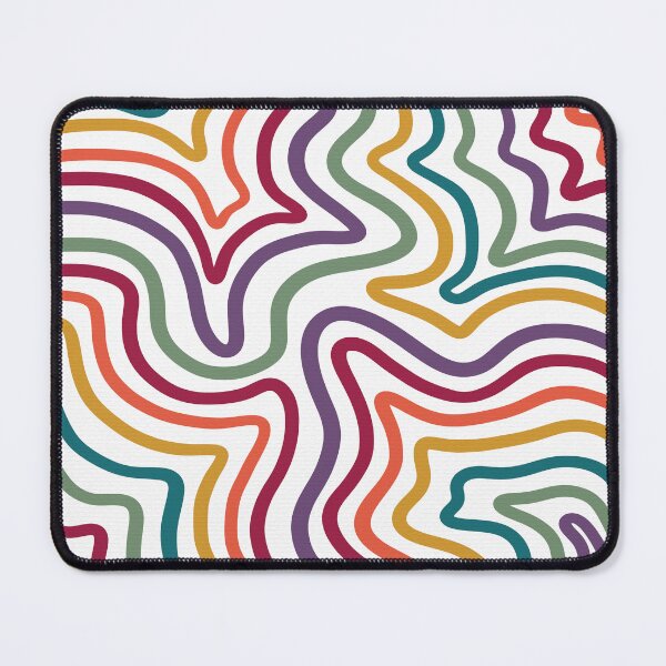 Item preview, Wavy Retro Rainbow Liquid Swirls designed and sold by velvetearth.
