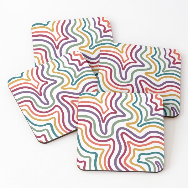 Item preview, Wavy Retro Rainbow Liquid Swirls designed and sold by velvetearth.