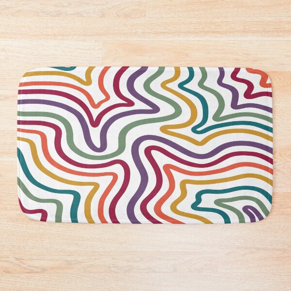 Item preview, Wavy Retro Rainbow Liquid Swirls designed and sold by velvetearth.