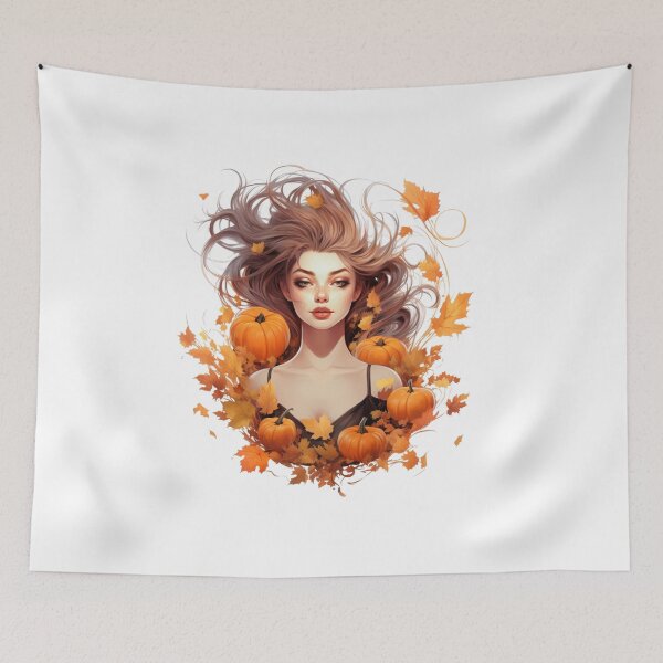 Item preview,  Autumn Women and Pumpkins - Gift for Women, Gift for Men designed and sold by WeekendSurprise.