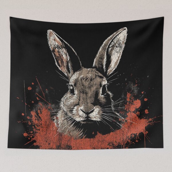 Item preview, Eastern Cottontail Rabbit - Street Art Vintage Distressed Wildlife designed and sold by GVRDesign.