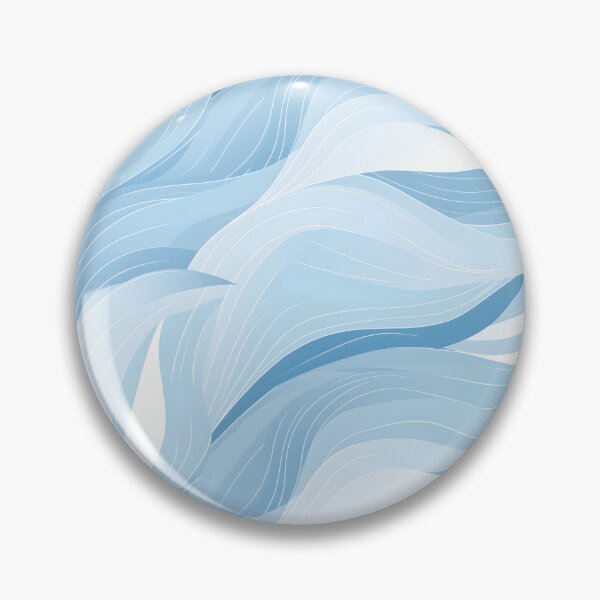 Item preview, Blue Pastel Waves Flower Pattern designed and sold by RibbitFans101.