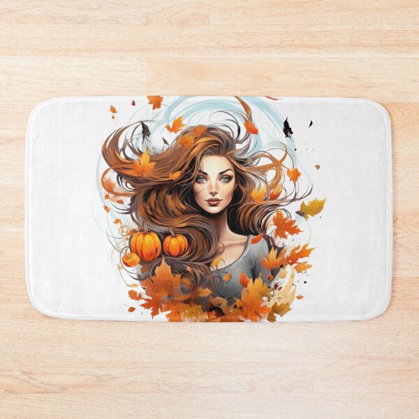 Item preview, Autumn Women and Pumpkins - Gift for Women, Gift for Men designed and sold by WeekendSurprise.