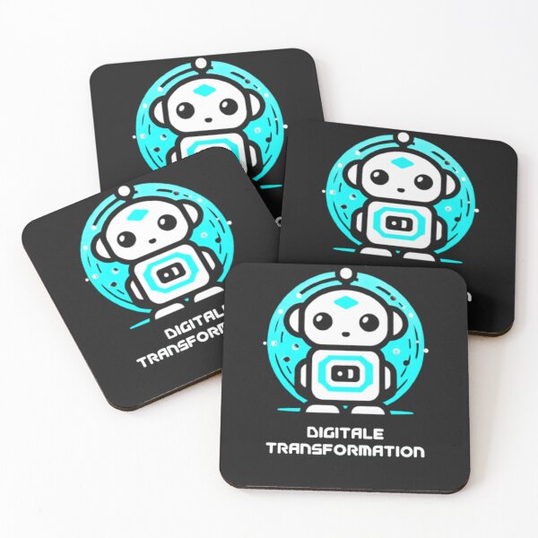 Item preview,  AI robot logo with subtext “Digital Transformation” designed and sold by danny-Dsign.