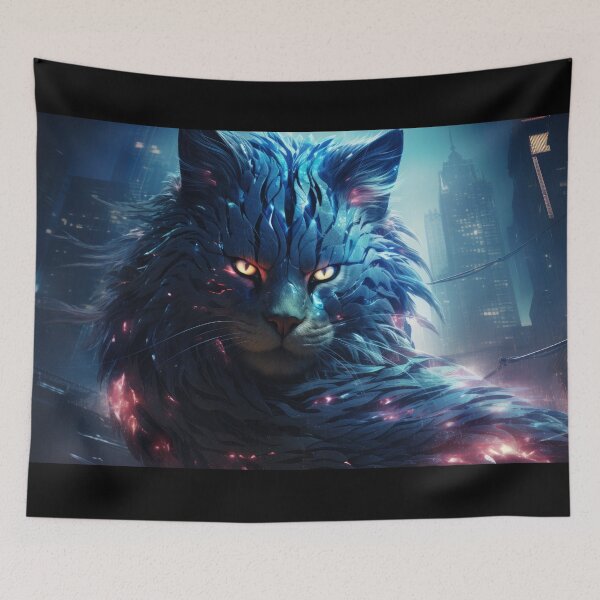 Item preview, The Blue Feline's Night Odyssey designed and sold by Newpixelland.