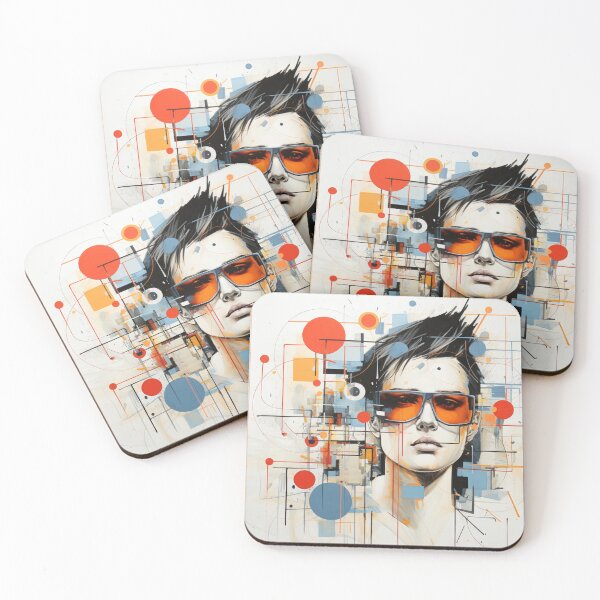 Item preview, red sunglasses man designed and sold by UILOVE.