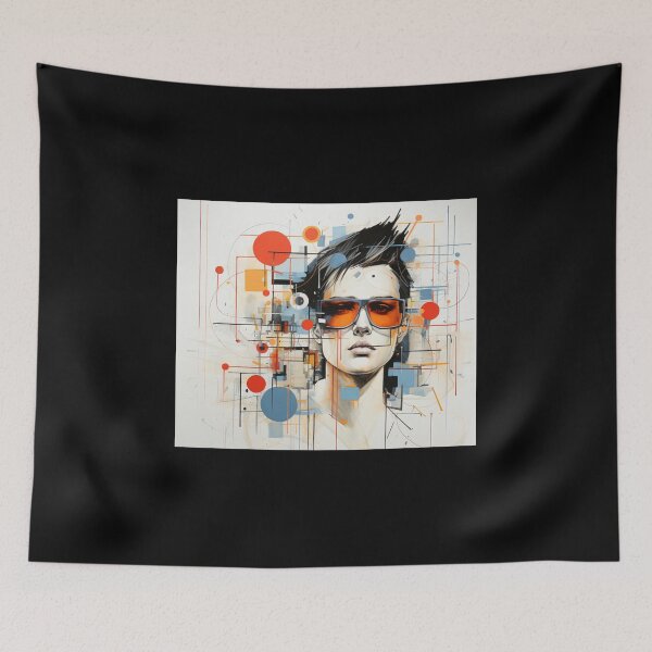 Item preview, red sunglasses man designed and sold by UILOVE.