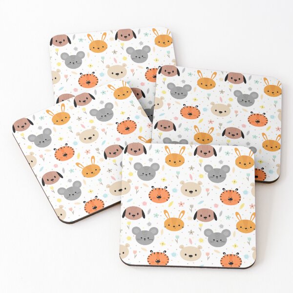 Item preview, Childish seamless pattern with cute smiley animals. by Mill2023 designed and sold by Mill2023.