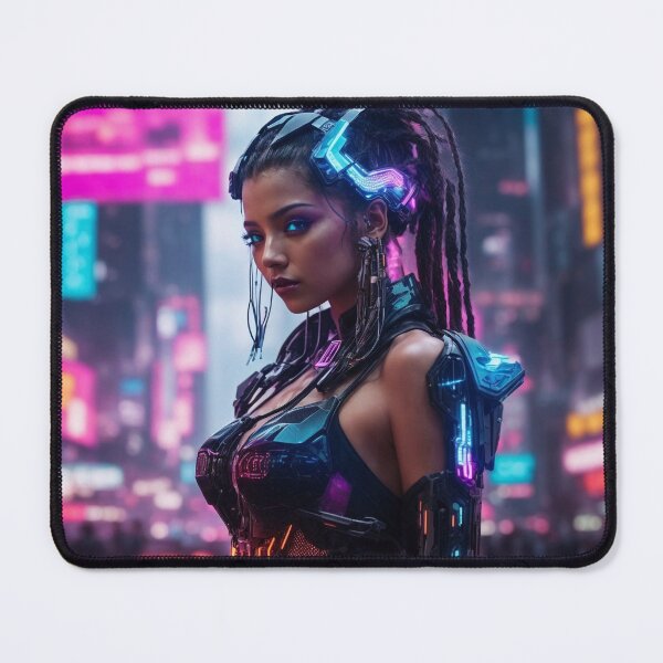 Item preview, Neon Nexus: The Sentient City Cyberpunk Artwork - Futuristic AI, Rebels, and Hackers designed and sold by luminamatrixart.