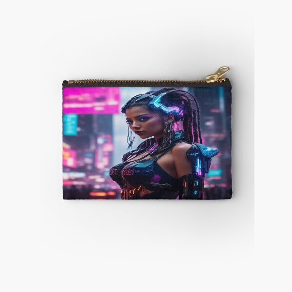 Item preview, Neon Nexus: The Sentient City Cyberpunk Artwork - Futuristic AI, Rebels, and Hackers designed and sold by luminamatrixart.