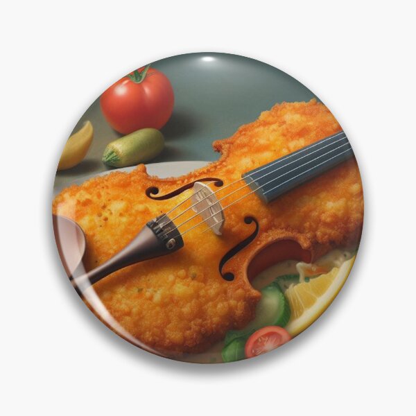 Item preview, Violin Chicken Parmesan, Surrealism designed and sold by ComputerContent.