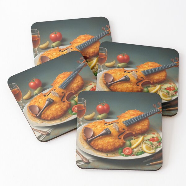 Item preview, Violin Chicken Parmesan, Surrealism designed and sold by ComputerContent.
