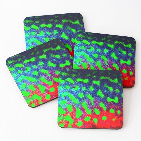 Item preview, Vibrant Bright Neon Tiger Trout Skin  designed and sold by CJRPics.
